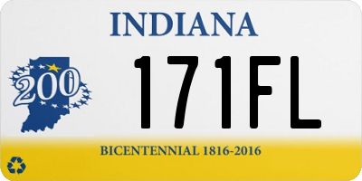 IN license plate 171FL