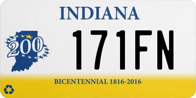 IN license plate 171FN