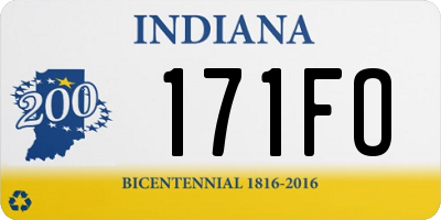 IN license plate 171FO