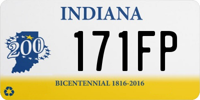 IN license plate 171FP