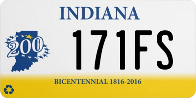 IN license plate 171FS