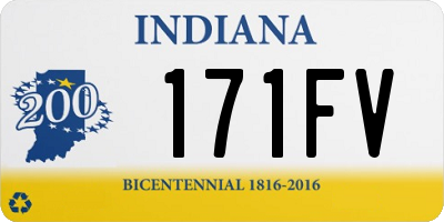 IN license plate 171FV