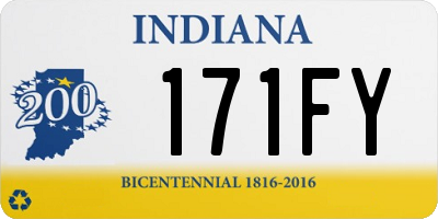 IN license plate 171FY