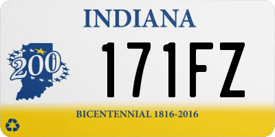 IN license plate 171FZ