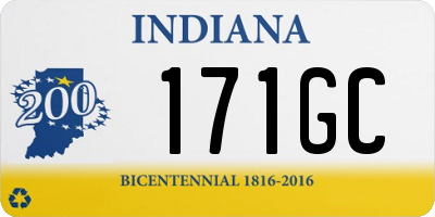 IN license plate 171GC