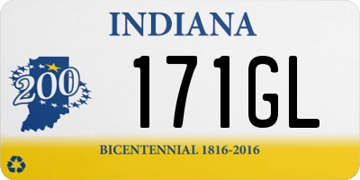 IN license plate 171GL