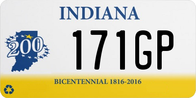 IN license plate 171GP