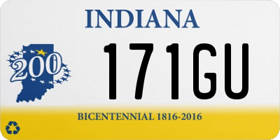 IN license plate 171GU