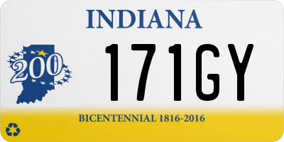 IN license plate 171GY