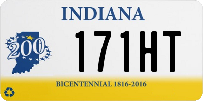 IN license plate 171HT