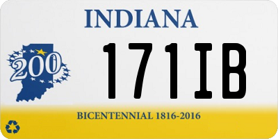 IN license plate 171IB
