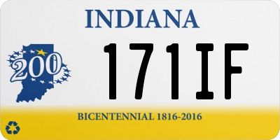 IN license plate 171IF