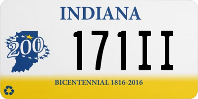 IN license plate 171II