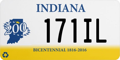 IN license plate 171IL
