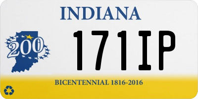 IN license plate 171IP