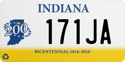 IN license plate 171JA