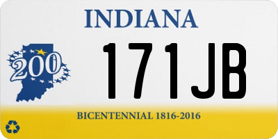 IN license plate 171JB