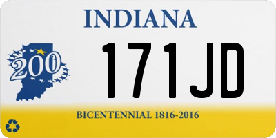 IN license plate 171JD