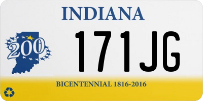 IN license plate 171JG