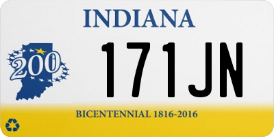 IN license plate 171JN