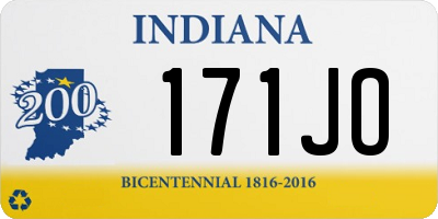 IN license plate 171JO