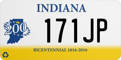 IN license plate 171JP