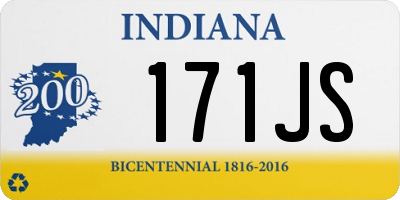 IN license plate 171JS