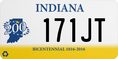 IN license plate 171JT