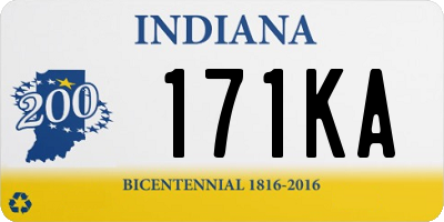 IN license plate 171KA