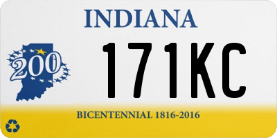 IN license plate 171KC