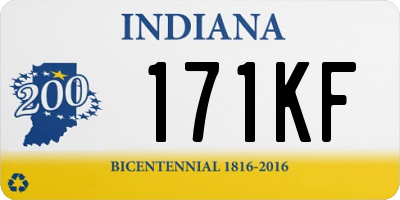 IN license plate 171KF