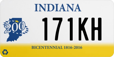 IN license plate 171KH