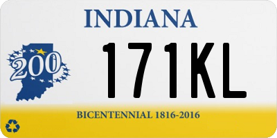 IN license plate 171KL