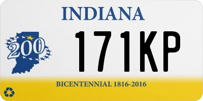 IN license plate 171KP