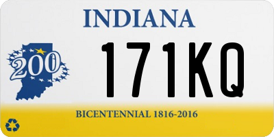 IN license plate 171KQ