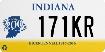 IN license plate 171KR