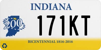 IN license plate 171KT