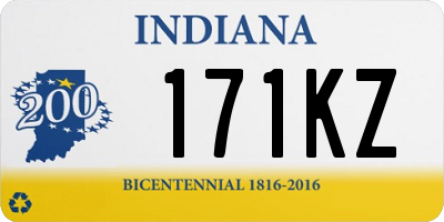 IN license plate 171KZ