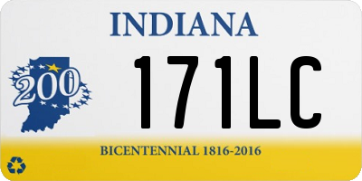 IN license plate 171LC