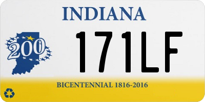 IN license plate 171LF