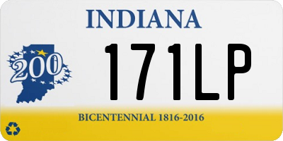 IN license plate 171LP