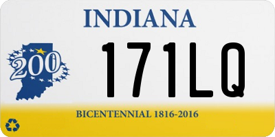 IN license plate 171LQ