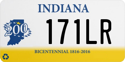 IN license plate 171LR