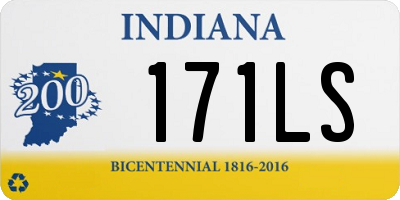 IN license plate 171LS