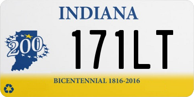 IN license plate 171LT