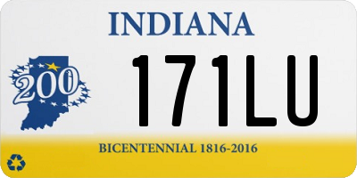 IN license plate 171LU