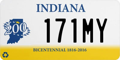 IN license plate 171MY