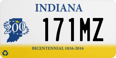 IN license plate 171MZ