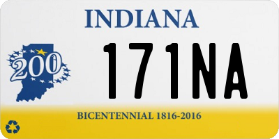 IN license plate 171NA