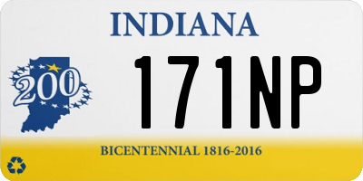 IN license plate 171NP